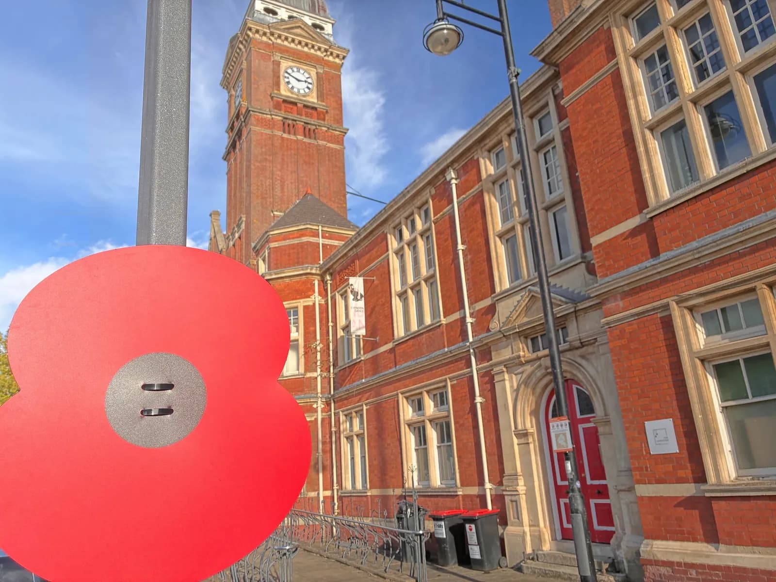 some poppies are already on display across the Borough