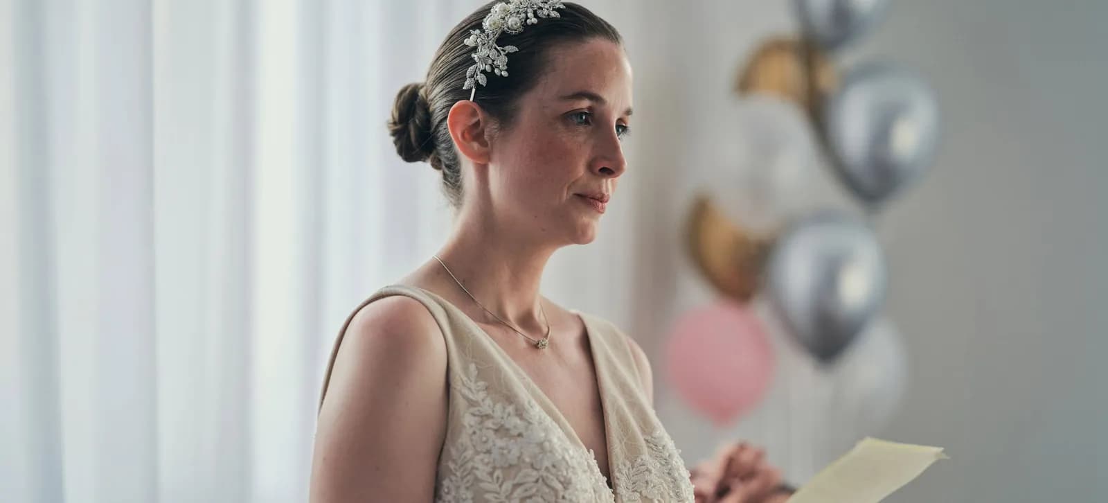 Still from regional campaign, What Will You Miss?’ of speech at a wedding. 